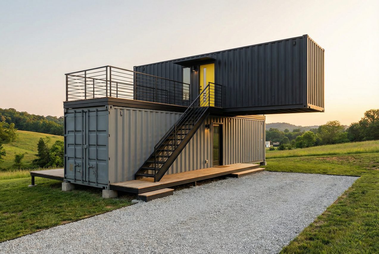 Casa dos pisos exterior